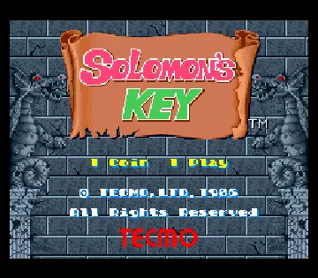 Solomon's Key (Japan) screen shot title